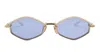 Chrome Hearts Nip Slip - Matte Gold Plated / White Sunglasses In Blue