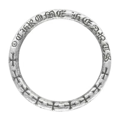 Pre-owned Chrome Hearts Ntfl Spacer Ring 3mm In Silver