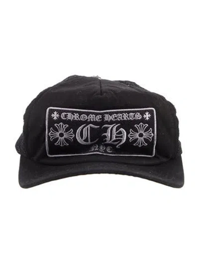 Pre-owned Chrome Hearts Nyc Exclusive Trucker Hat In Black