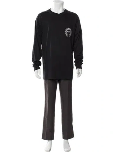 Pre-owned Chrome Hearts N.y.c. Graphic Print Sweatshirt In Black