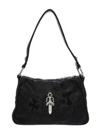 Pre-owned Chrome Hearts Nylon Stencil Chicken Nugget In Black