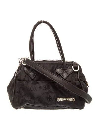 Pre-owned Chrome Hearts Nylon Stencil Mochita In Black