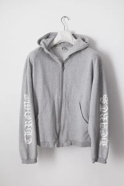 Pre-owned Chrome Hearts Og Fuck You Hoodie In Grey