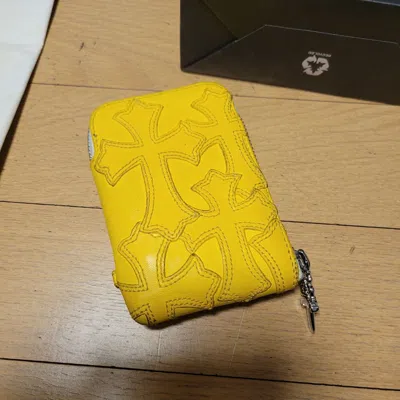 Pre-owned Chrome Hearts One Trillion Wallet In Yellow