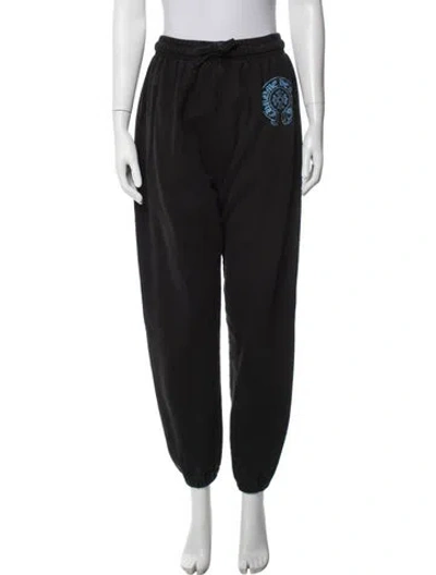 Pre-owned Chrome Hearts Online Exclusive Horseshoe Graphic Print Sweatpants In Black