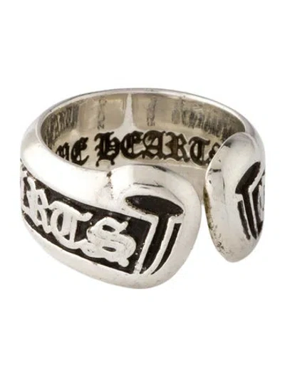 Pre-owned Chrome Hearts Open Scroll Ring In Multicolor