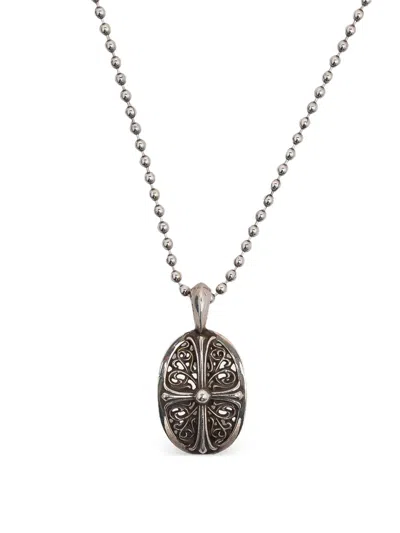 Chrome Hearts Oval Cross Necklace In Purple