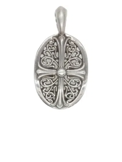 Chrome Hearts Oval Cross Pendant In Metallic