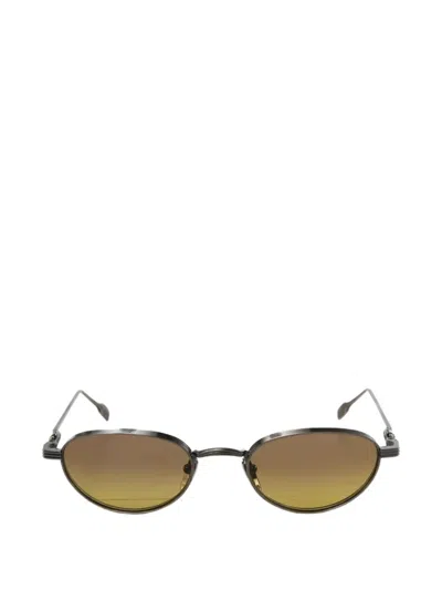 Chrome Hearts Oval-frame Sunglasses In Brown