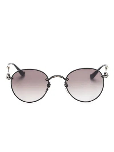 Chrome Hearts Pantos-frame Sunglasses In Brown