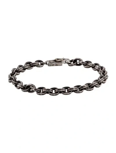 Pre-owned Chrome Hearts Paper Chain Bracelet, 6.25" In Multicolor