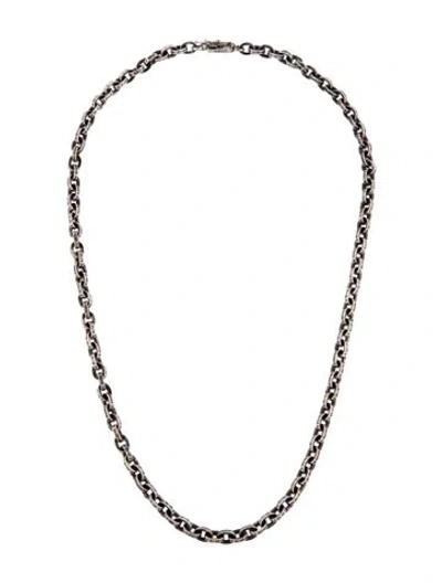 Pre-owned Chrome Hearts Paper Chain Necklace, 18" In Multicolor