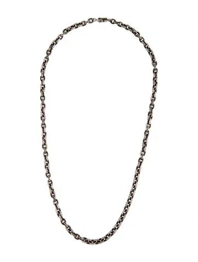 Pre-owned Chrome Hearts Paper Chain Necklace, 20" In Multicolor