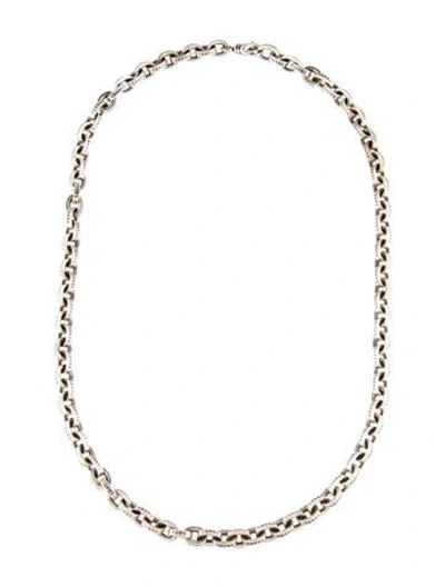 Pre-owned Chrome Hearts Paper Chain Necklace, 24" In Multi