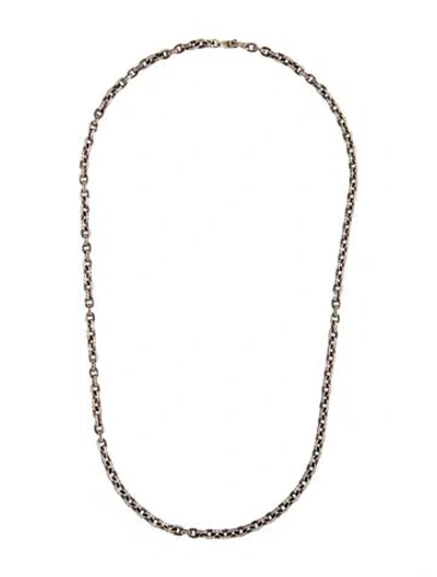 Pre-owned Chrome Hearts Paper Chain Necklace, 24.5" In Multicolor