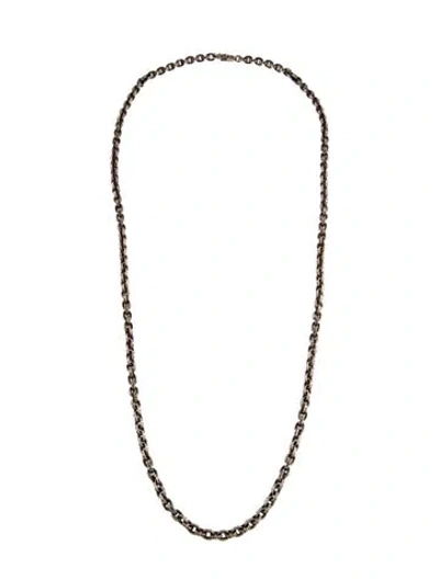 Pre-owned Chrome Hearts Paper Chain Necklace, 30" In Multi