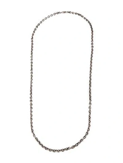 Pre-owned Chrome Hearts Paper Chain Necklace, 30" In Multi