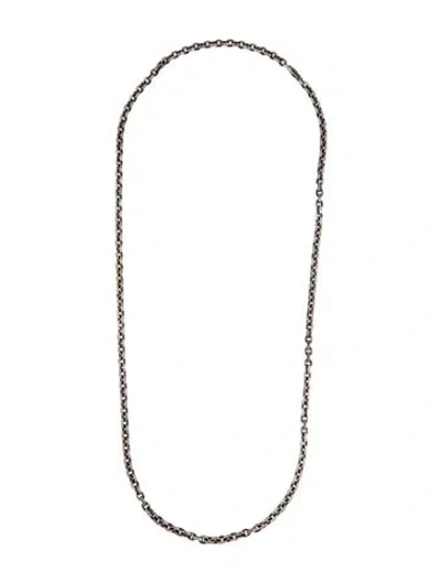 Pre-owned Chrome Hearts Paper Chain Necklace, 30" In Multi