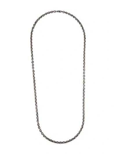 Pre-owned Chrome Hearts Paper Chain Necklace, 30" In Multi