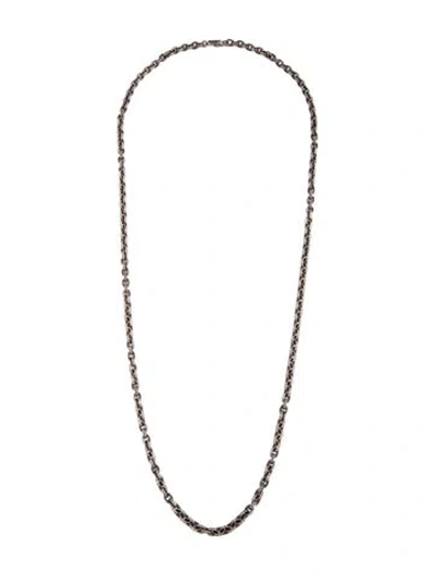 Pre-owned Chrome Hearts Paper Chain Necklace, 30" In Multicolor