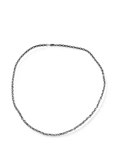 Chrome Hearts Paper Chain Necklace In Black