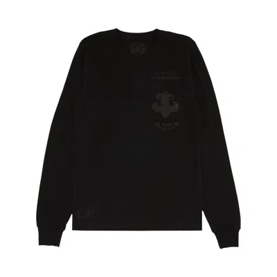 Pre-owned Chrome Hearts Paris Exclusive Long-sleeve T-shirt 'black'