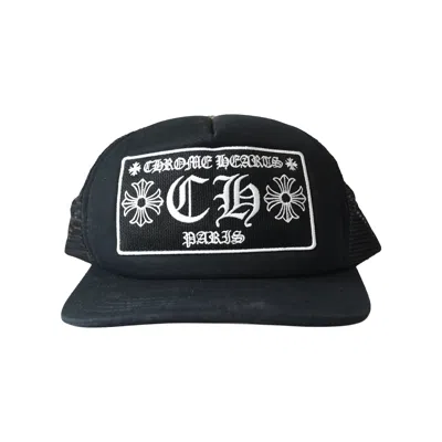 Chrome Hearts Paris Exclusive Trucker Hat Black