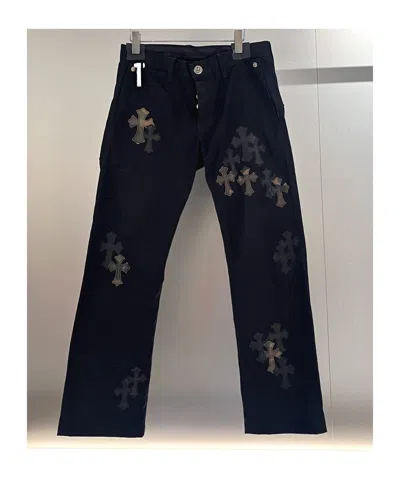 Chrome Hearts Patterned Casual Pants In Black