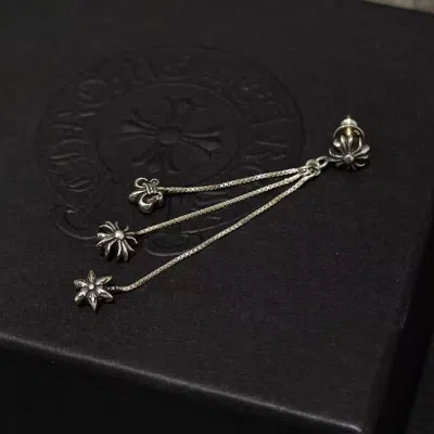 Chrome Hearts Pendant Earrings(single) In Burgundy