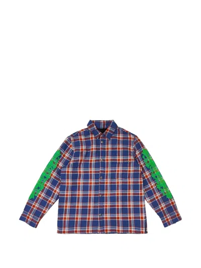 Chrome Hearts Plaid Flannel Shirt Jacket In Multi