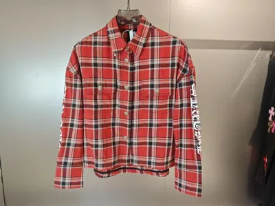 Chrome Hearts Plaid Shirt In Multicolor