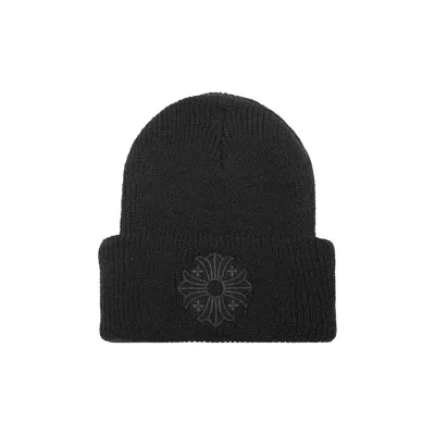 Pre-owned Chrome Hearts Plus Cross Beanie 'black/black'
