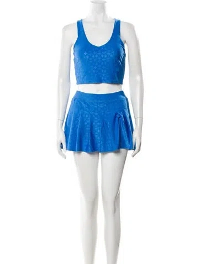 Pre-owned Chrome Hearts Plus Cross Short Set In Blue