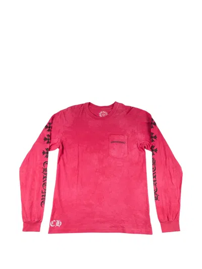 Chrome Hearts Plus Tie-dye T-shirt In Pink
