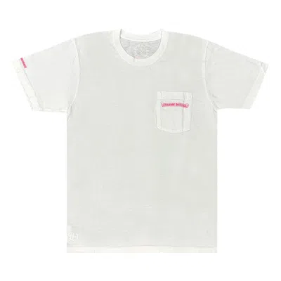 Pre-owned Chrome Hearts Pocket Tee 'white/pink'