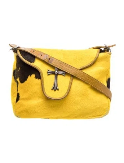 Pre-owned Chrome Hearts Ponyhair Karako Pony Hair In Yellow