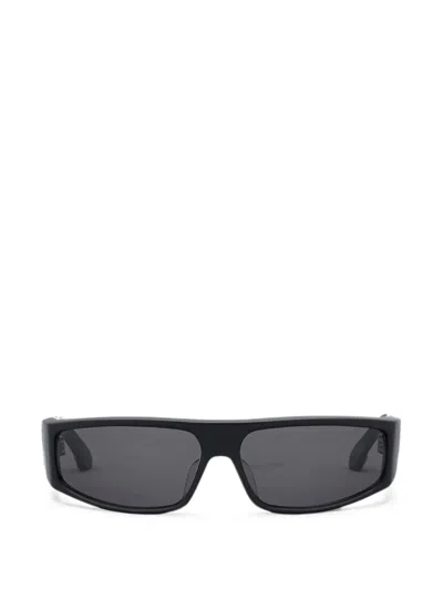 Chrome Hearts Porny Rectangle-frame Sunglasses In Black