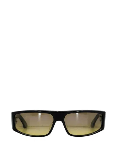 Chrome Hearts Porny Rectangle-frame Sunglasses In Brown