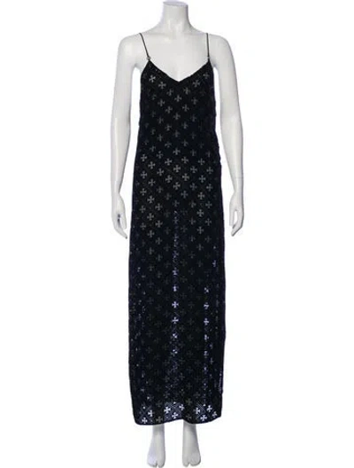 Pre-owned Chrome Hearts Printed Long Dress In Black