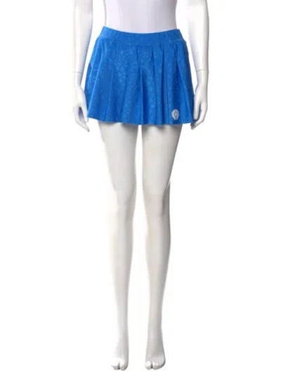 Pre-owned Chrome Hearts Printed Mini Skirt In Blue