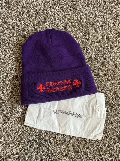 Pre-owned Chrome Hearts Purple  Beanie