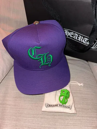 Pre-owned Chrome Hearts Purple Green Hat