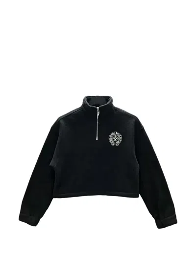 Chrome Hearts Quarter-zip Fleece Sweatshirt In Multi