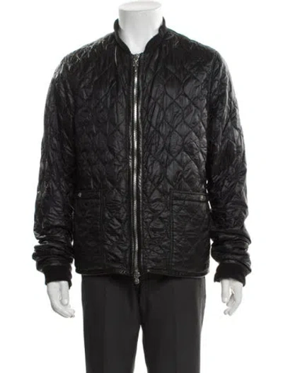 Pre-owned Chrome Hearts Quilted Bomber Jacket In Multi