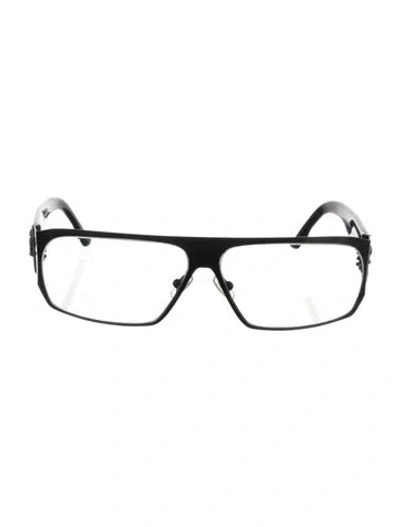 Pre-owned Chrome Hearts Rear End Square Eyeglasses In Black