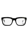 Chrome Hearts Rectangle-frame Glasses In Black