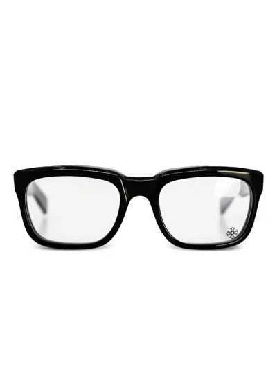 Chrome Hearts Rectangle-frame Glasses In Black