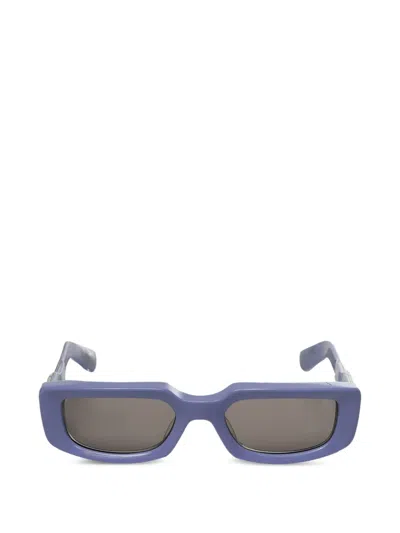 Chrome Hearts Rectangle-frame Sunglasses In Purple