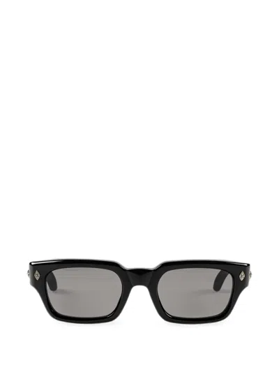 Chrome Hearts Rectangle-frame Sunglasses In Black
