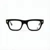 Chrome Hearts Rectangular Acetate Sunglasses With Gold Accents In Black